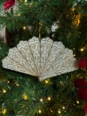 Ornement de Noël : Lot de 5 décorations en céramique