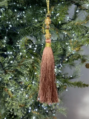 Ornement de Noël : gland de sapin  - 15 cm, cidre chaud
