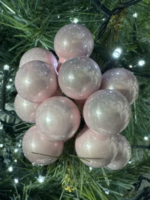 Boule florale : en verre magnolia, 2 cm * 12 pieces