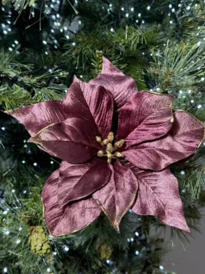 Ornement de Noël : Fleur décorative de Noël, D: 20 cm