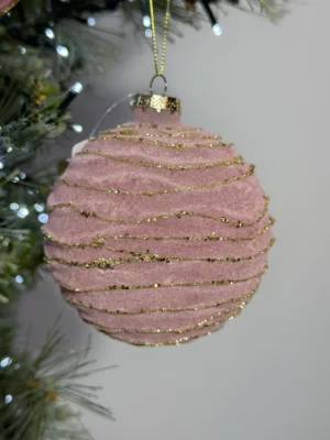 Boule de Noël : géométrique en papier vélin, verre, D-10 cm