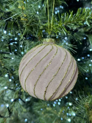 Boule de Noël : géométrique en papier vélin, verre, D-10 cm