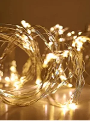Guirlande lumineuse basique : 320 LED, blanc doux - 9 m