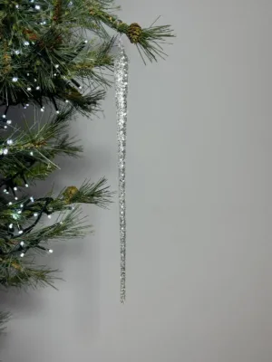 Ornement de Noël : Stalactite à paillette - 30 cm