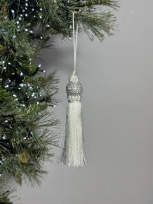 Ornement de Noël : gland de sapin blanc, 15 cm