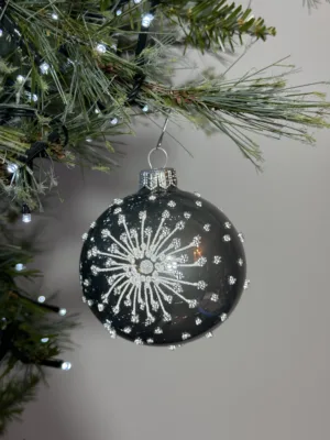 Boule de Noël :   en verre - D: 8 cm