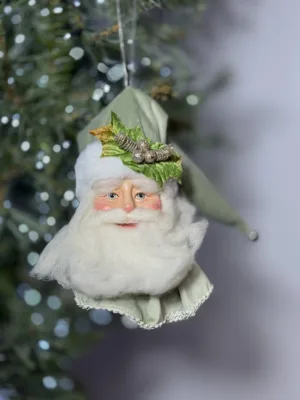 Ornement de Noël : Tête de Père Noël