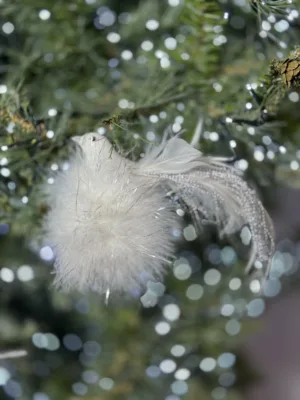 Ornement de Noël : Oiseau - L: 25 cm