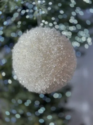 Boule de Noël :   boule de neige, D: 22 cm
