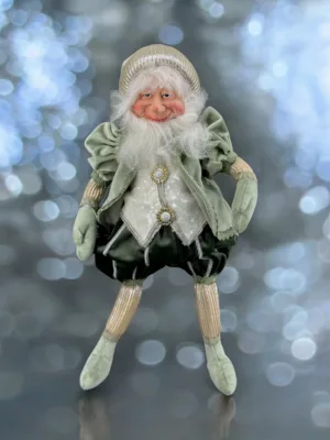 Jouet de Noël : un lutin féérique de Noël, en vert clair, H: 50 cm