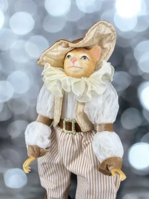 Jouet de Noël : Chat Botté, H: 70 cm
