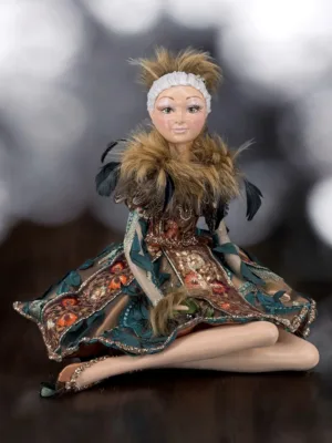 Jouet de Noël : Poupée de Noel, H: 35 cm, L: 30cm
