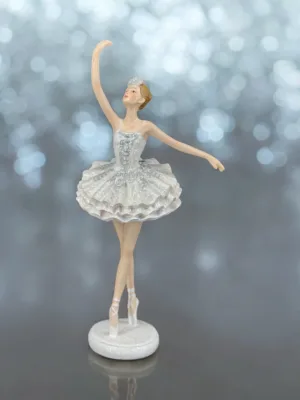 Objet de décoration: Statuette Ballerine en Céramique, H: 24 cm