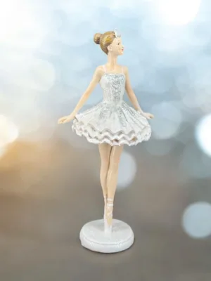 Objet de décoration: Statuette Ballerine en Céramique, H: 24 cm