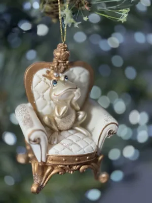 Ornement de Noël : grenouille royale