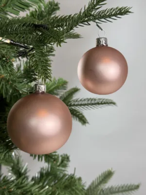 Boule de Noël : en verre, D: 8 cm