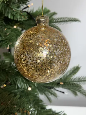Boule de Noël : en verre,  D: 10 cm