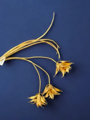 Branche décorative de Noël : dorée, H: 105 cm