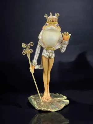 Objet de décoration: la grenouille royale, H: 29 cm
